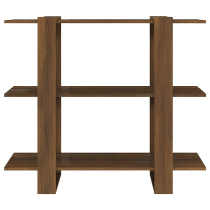 Bücherregal/Raumteiler Braun Eichen-Optik 100×30×87 cm - Pazzar.ch