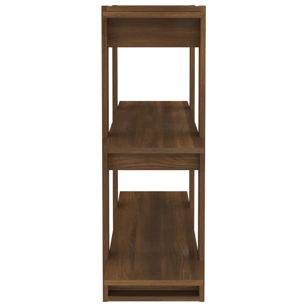 Bücherregal/Raumteiler Braun Eichen-Optik 100x30x87 cm