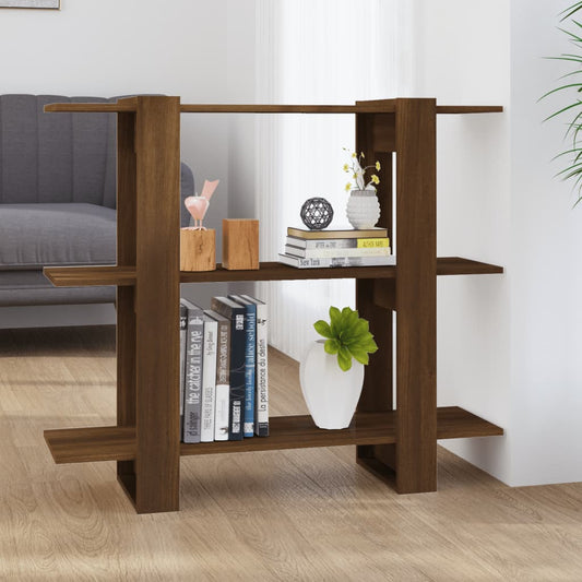Bücherregal/Raumteiler Braun Eichen-Optik 100×30×87 cm - Pazzar.ch