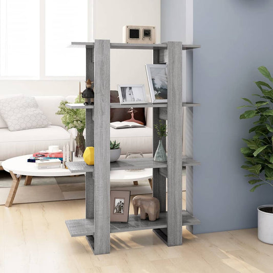 Bücherregal/Raumteiler Grau Sonoma 80x30x123,5 cm - Pazzar.ch