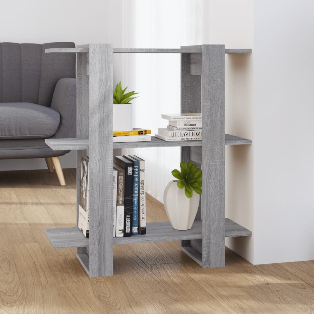 Bücherregal/Raumteiler Grau Sonoma 80x30x87 cm - Pazzar.ch
