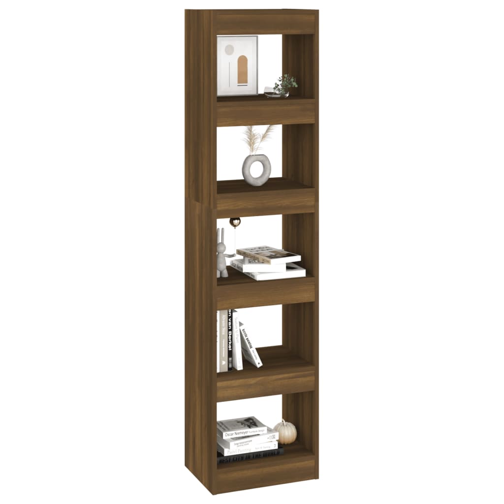 Bücherregal/Raumteiler Braun Eichen-Optik 40x30x166 cm - Pazzar.ch
