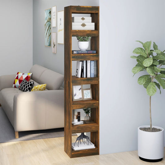 Bücherregal/Raumteiler Räuchereiche 40x30x198 cm - Pazzar.ch
