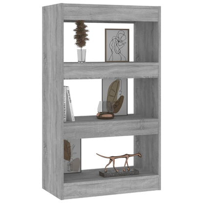Bücherregal/Raumteiler Grau Sonoma 60x30x103 cm Holzwerkstoff - Pazzar.ch