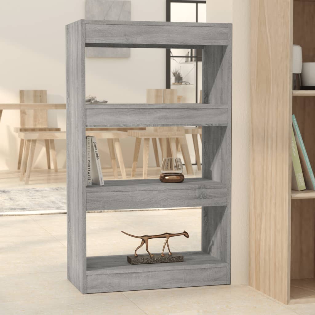 Bücherregal/Raumteiler Grau Sonoma 60x30x103 cm Holzwerkstoff - Pazzar.ch
