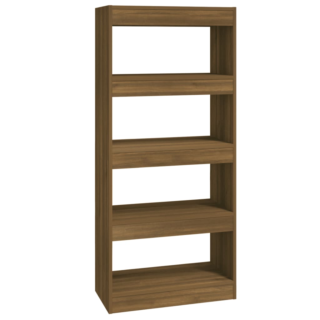 Bücherregal/Raumteiler Braun Eichen-Optik Holzwerkstoff - Pazzar.ch