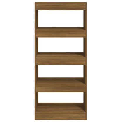 Bücherregal/Raumteiler Braun Eichen-Optik Holzwerkstoff - Pazzar.ch