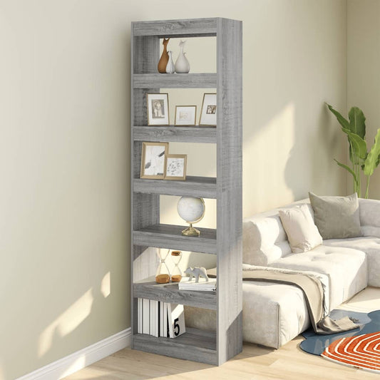 Bücherregal/Raumteiler Grau Sonoma 60x30x198 cm - Pazzar.ch