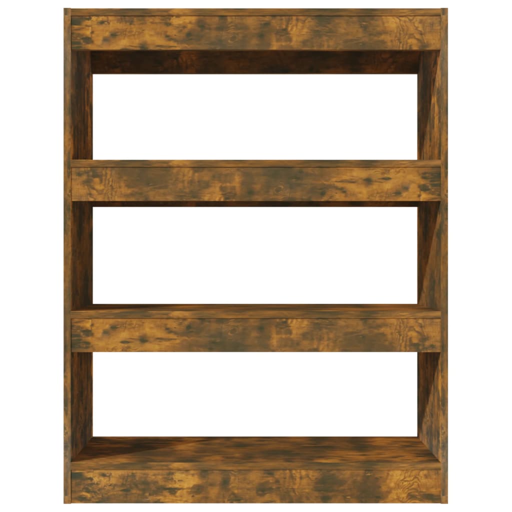 Bücherregal/Raumteiler Räuchereiche 80x30x103 cm Holzwerkstoff - Pazzar.ch