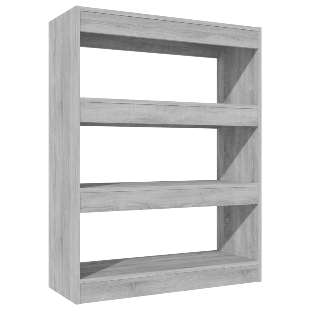 Bücherregal/Raumteiler Grau Sonoma 80x30x103 cm Holzwerkstoff - Pazzar.ch