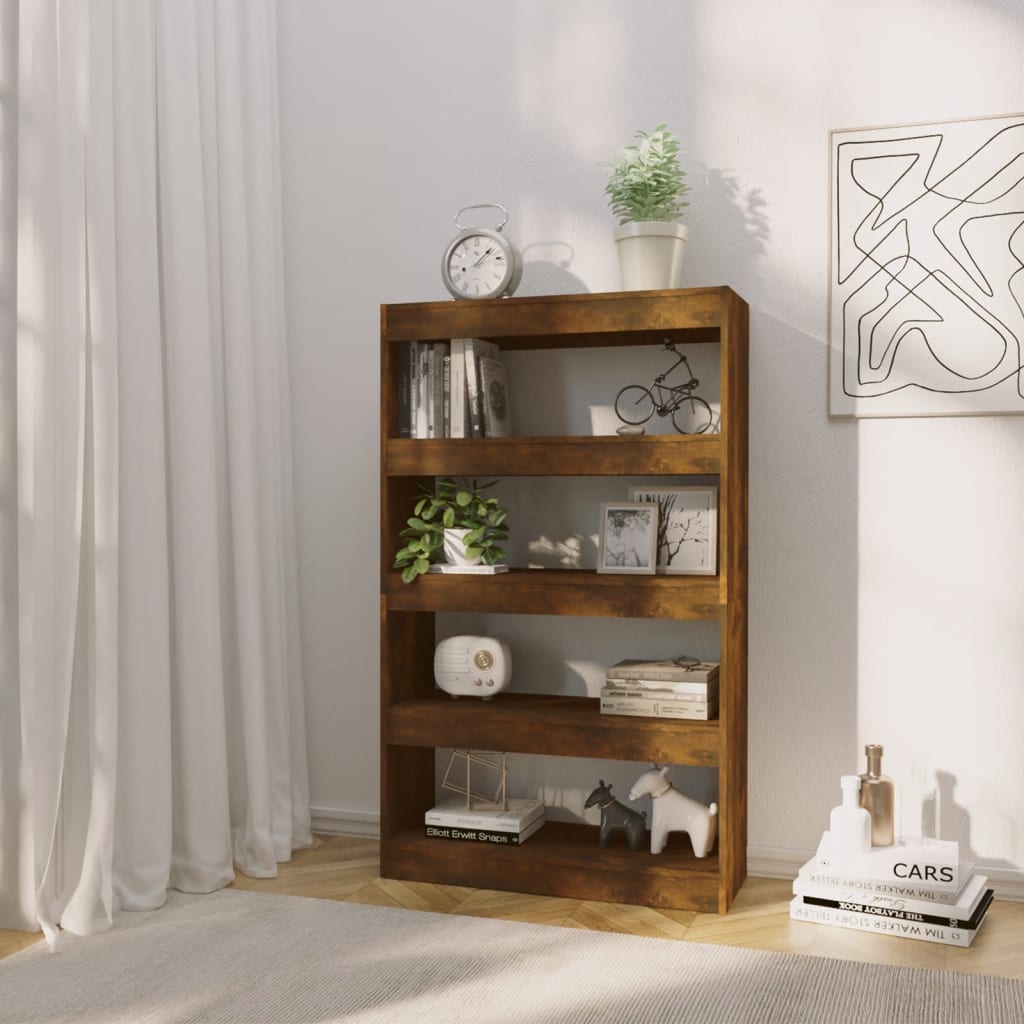 Bücherregal/Raumteiler Räuchereiche 80x30x135 cm Holzwerkstoff - Pazzar.ch