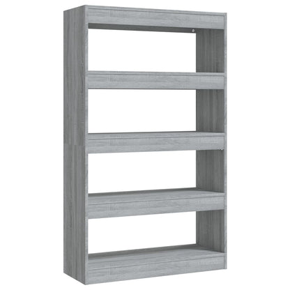 Bücherregal/Raumteiler Grau Sonoma 80x30x135 cm Holzwerkstoff - Pazzar.ch
