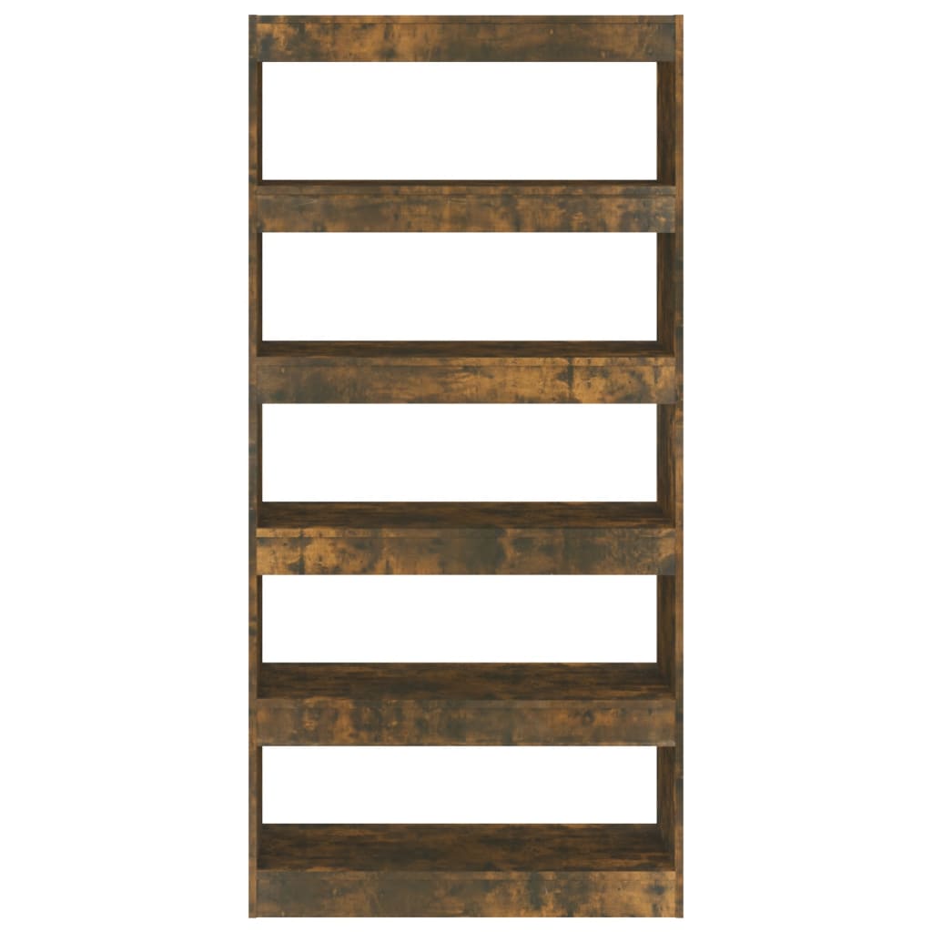 Bücherregal/Raumteiler Räuchereiche 80x30x166 cm Holzwerkstoff - Pazzar.ch