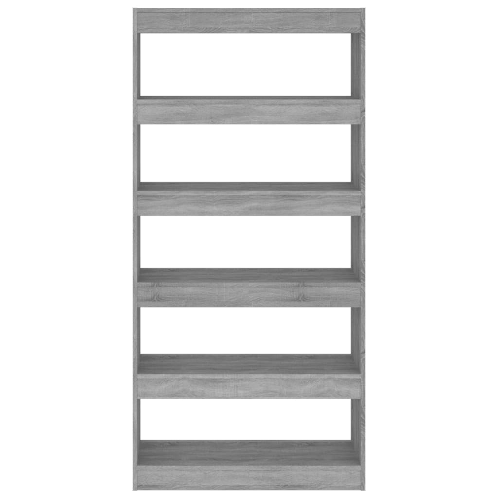 Bücherregal/Raumteiler Grau Sonoma 80x30x166 cm Holzwerkstoff - Pazzar.ch