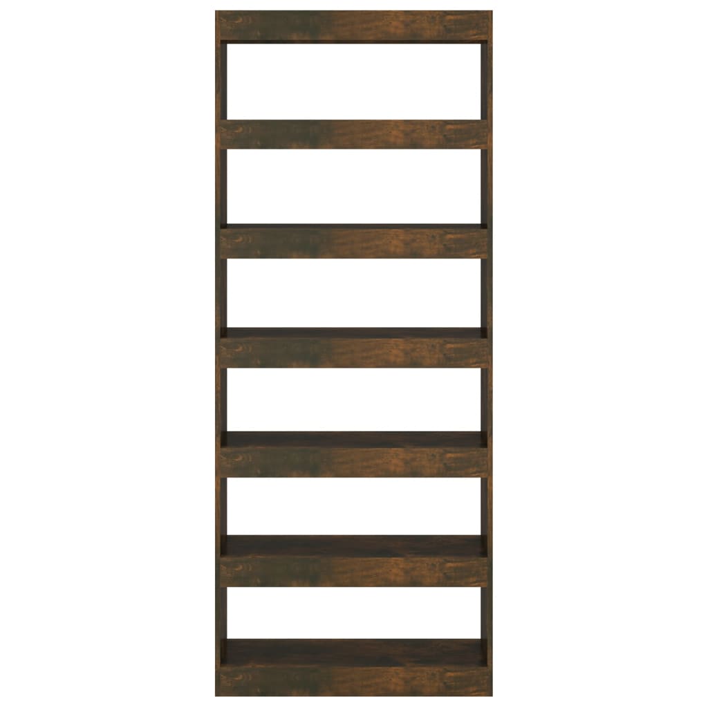 Bücherregal/Raumteiler Räuchereiche 80x30x198 cm Holzwerkstoff - Pazzar.ch