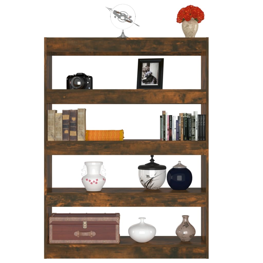 Bücherregal/Raumteiler Räuchereiche 100×30×135 cm - Pazzar.ch