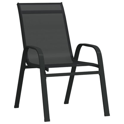 3-tlg. Garten-Bistro-Set Schwarz - Pazzar.ch