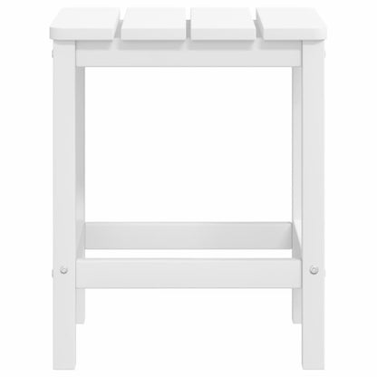 Adirondack-Gartenstühle mit Hocker & Tisch HDPE Weiß - Pazzar.ch