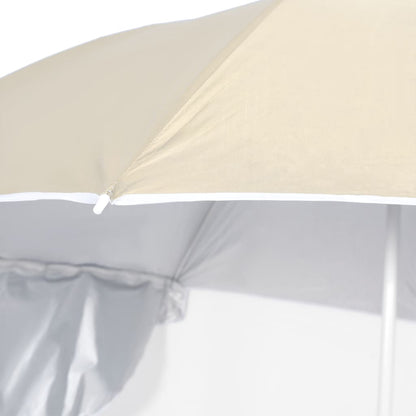 Strandschirm mit Seitenwänden Sandfarbe 215 cm - Pazzar.ch