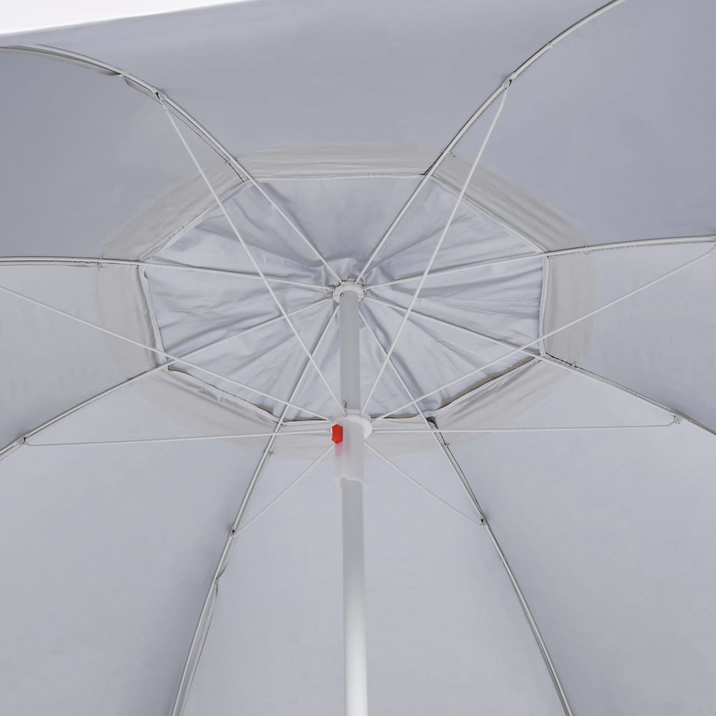 Strandschirm mit Seitenwänden Sandfarbe 215 cm - Pazzar.ch
