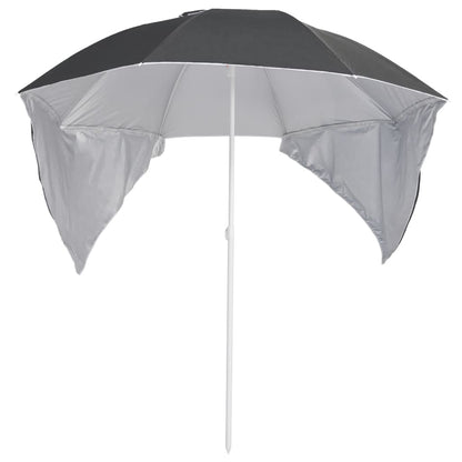 Strandschirm mit Seitenwänden Anthrazit 215 cm - Pazzar.ch