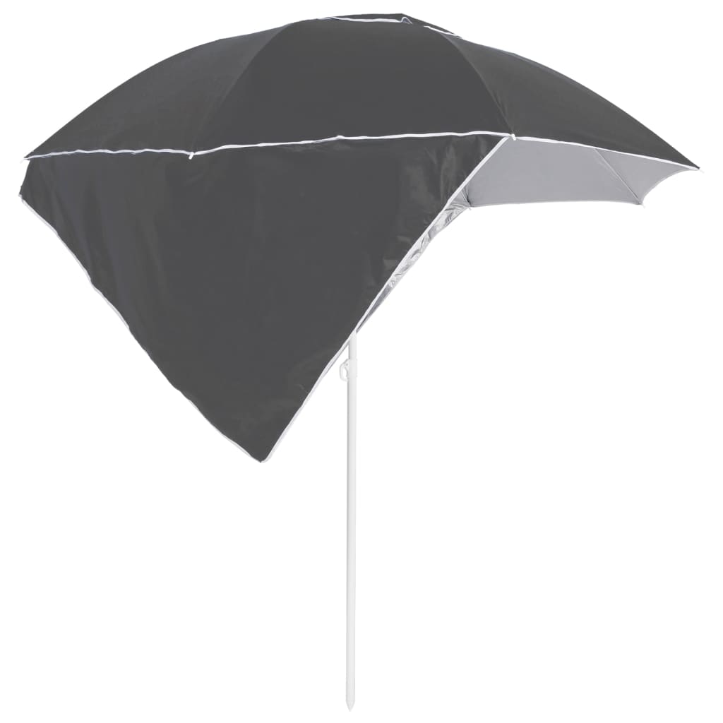 Strandschirm mit Seitenwänden Anthrazit 215 cm - Pazzar.ch