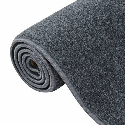 Teppich Kurzflor 140x200 cm Anthrazit - Pazzar.ch