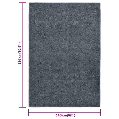 Teppich Kurzflor 160x230 cm Anthrazit - Pazzar.ch