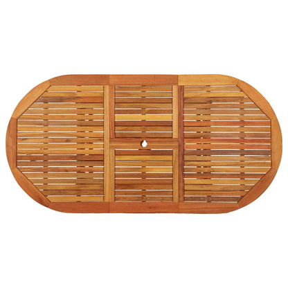 Gartentisch 200x100x75 cm Massivholz Eukalyptus - Pazzar.ch