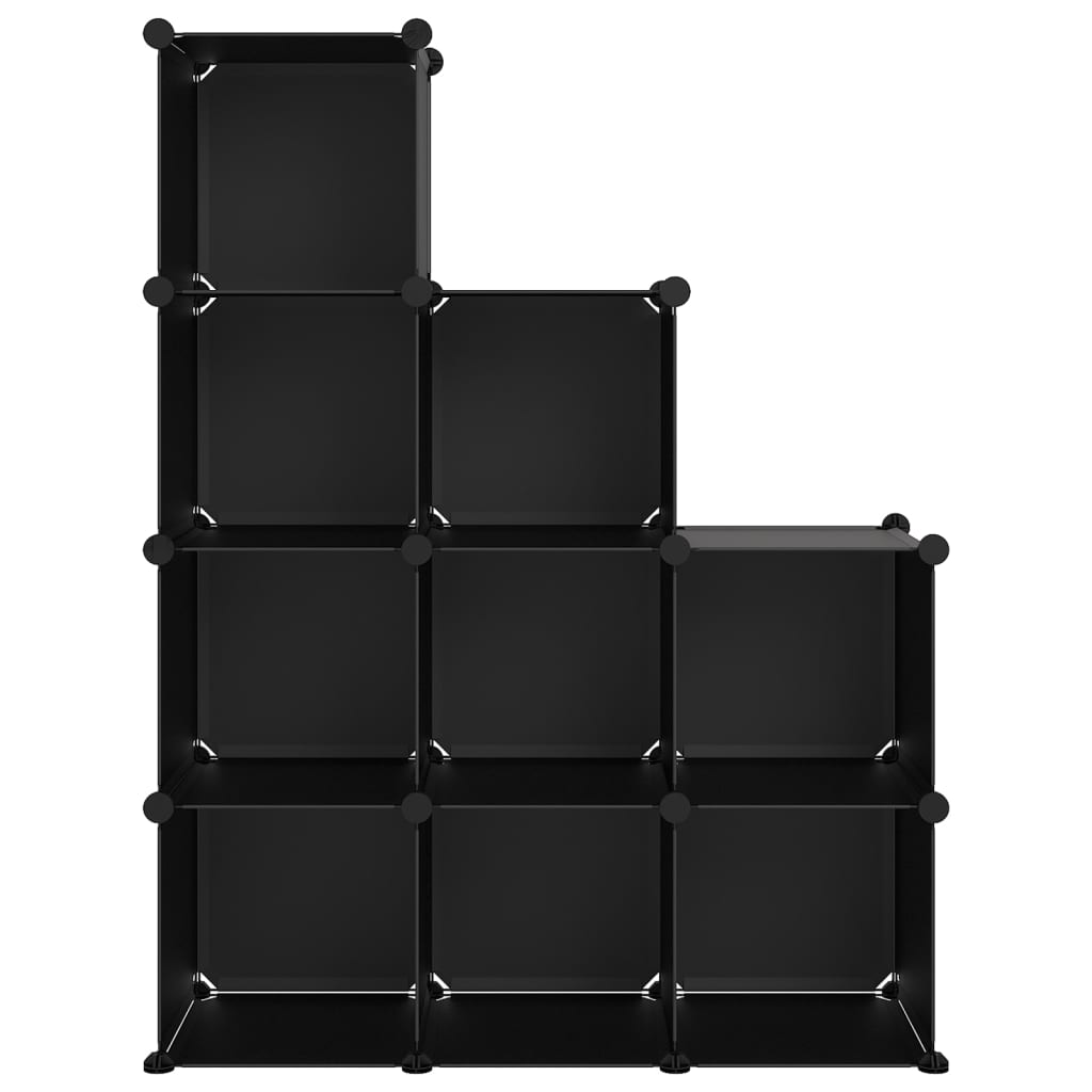 Regalsystem mit 9 Würfeln Schwarz PP - Pazzar.ch