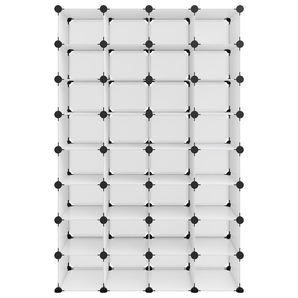 Schuhregal Transparent 93x36,5x140 cm PP - Pazzar.ch