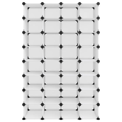 Schuhregal Transparent 93x36,5x140 cm PP - Pazzar.ch