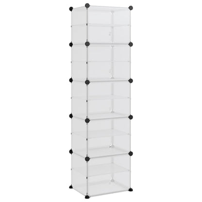 Schuhregal Transparent 44x31,5x153,5 cm PP - Pazzar.ch