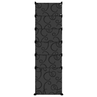 Schuhregal Schwarz 94x37x125 cm PP - Pazzar.ch