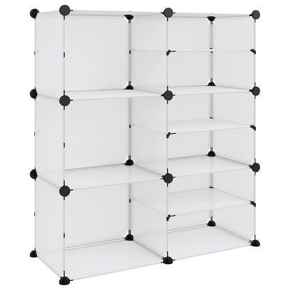 Schuhregal Transparent 84x31,5x93 cm PP - Pazzar.ch