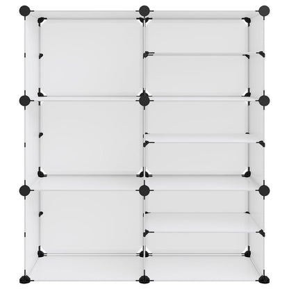 Schuhregal Transparent 84x31,5x93 cm PP - Pazzar.ch
