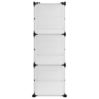Schuhregal Transparent 84x31,5x93 cm PP - Pazzar.ch