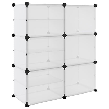 Schuhregal Transparent 84x31,5x93 cm PP - Pazzar.ch