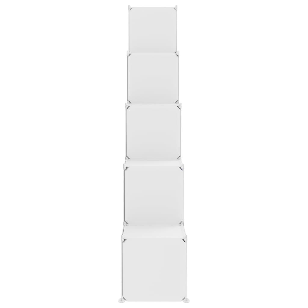 Kinderschrank Modular mit 15 Würfeln Weiß PP - Pazzar.ch