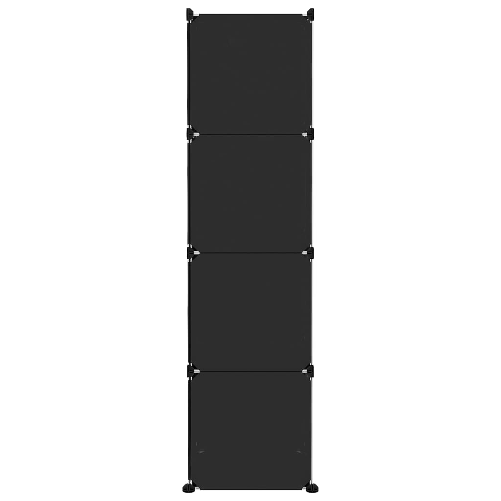Kinderschrank Modular mit 10 Würfeln Schwarz PP - Pazzar.ch