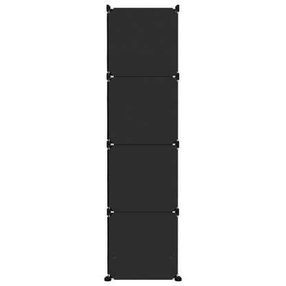 Kinderschrank Modular mit 10 Würfeln Schwarz PP - Pazzar.ch