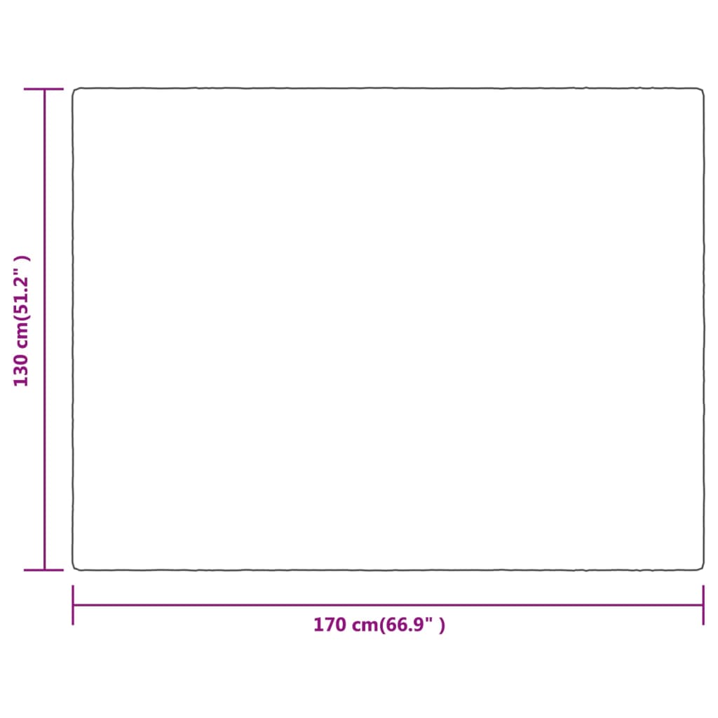 Decke Creme 130x170 cm Polyester - Pazzar.ch