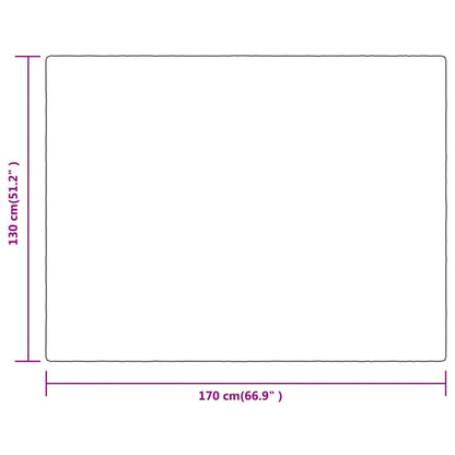 Decke Creme 130x170 cm Polyester - Pazzar.ch