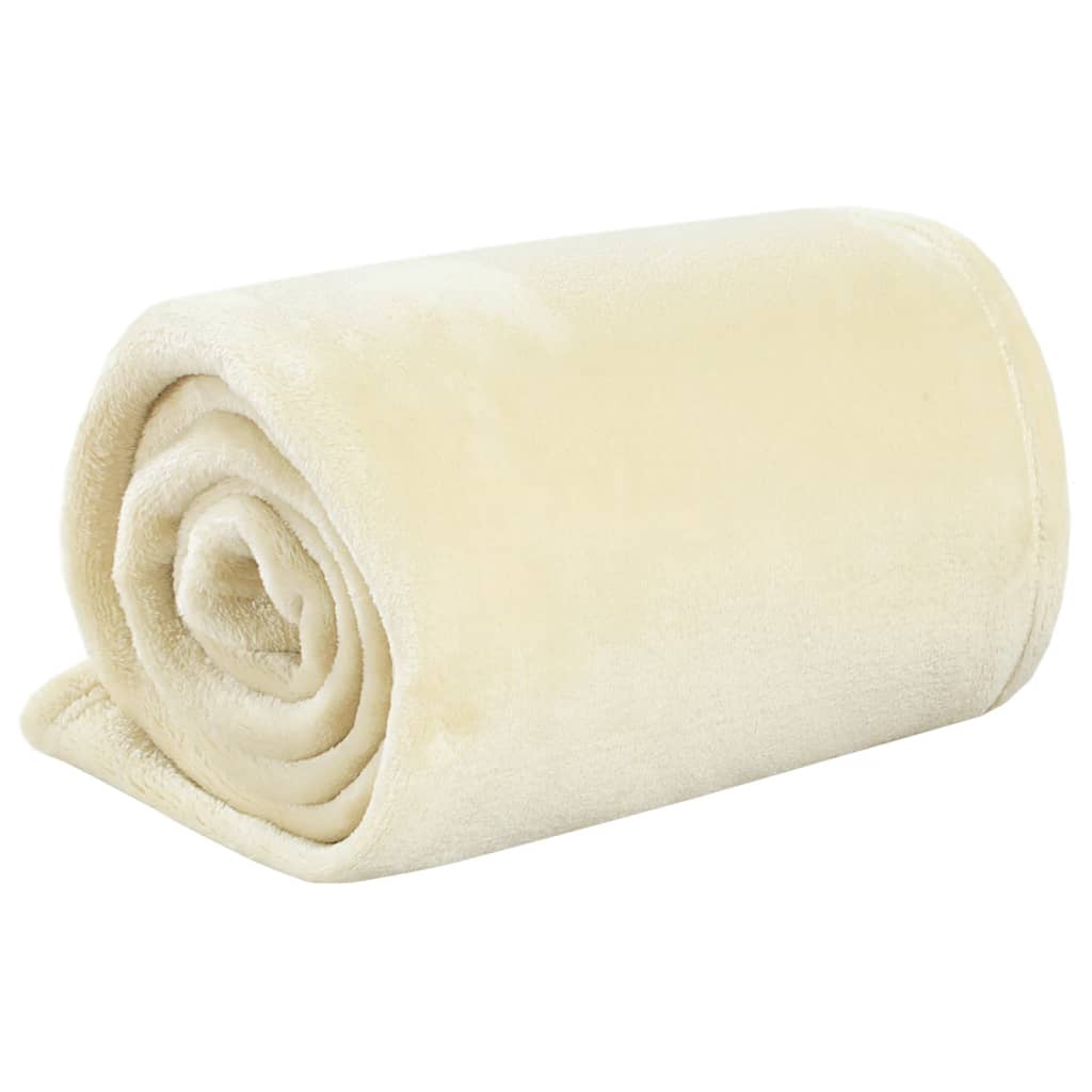 Decke Creme 150x200 cm Polyester - Pazzar.ch