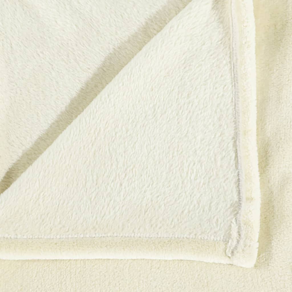 Decke Creme 150x200 cm Polyester - Pazzar.ch