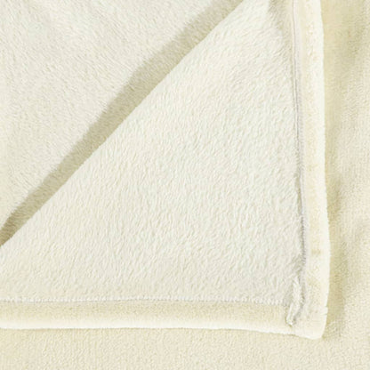 Decke Creme 200x240 cm Polyester - Pazzar.ch
