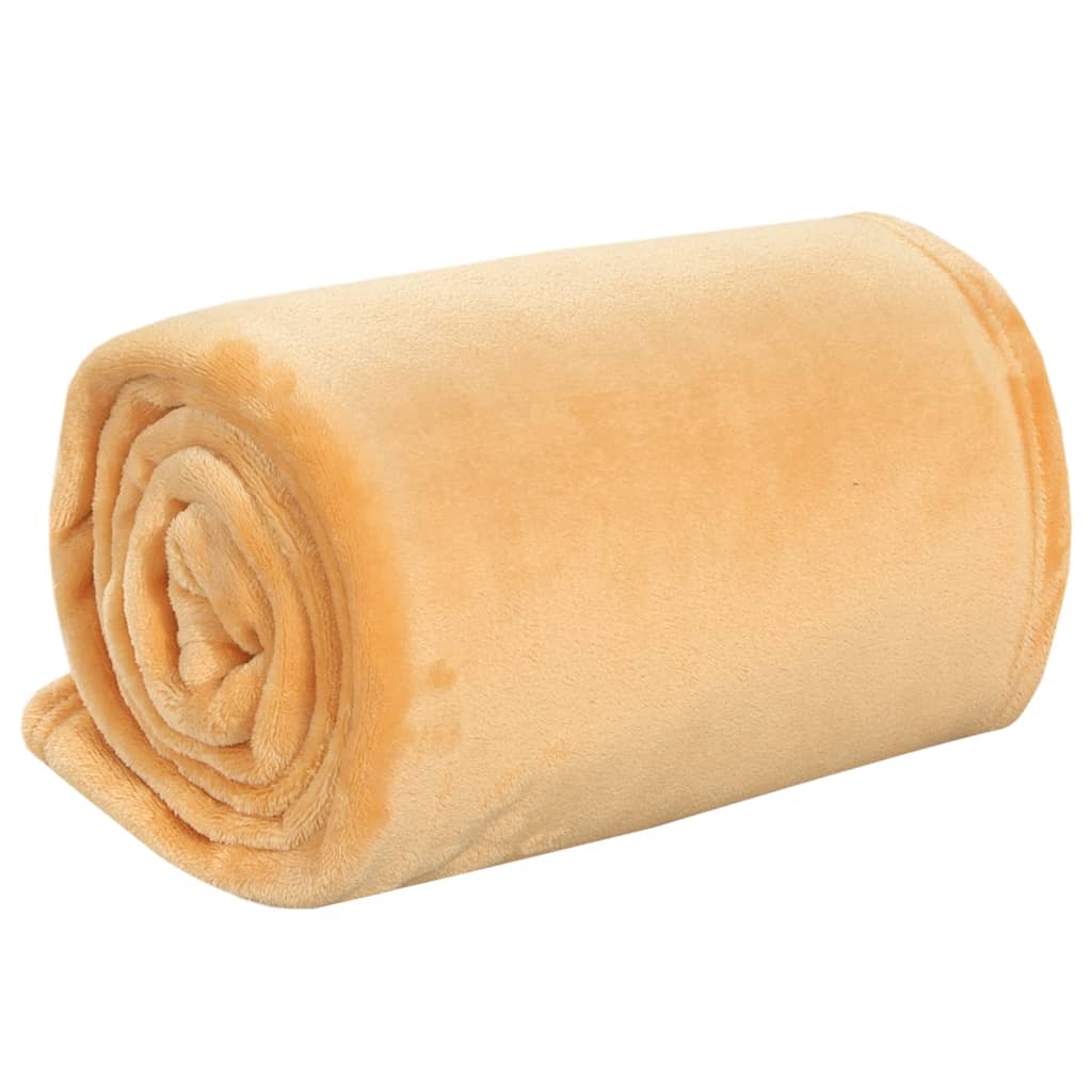 Decke Gelb 200x240 cm Polyester - Pazzar.ch
