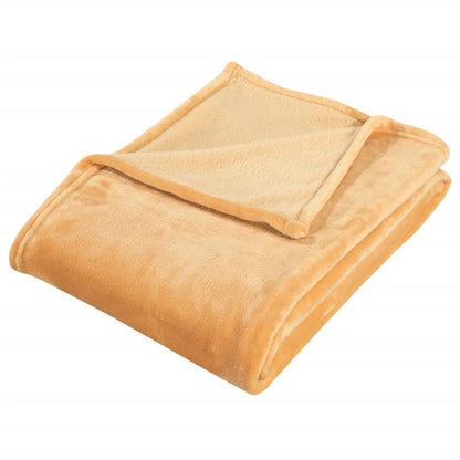 Decke Gelb 200x240 cm Polyester - Pazzar.ch