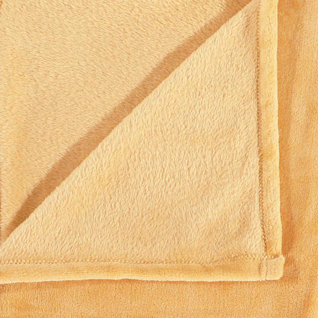 Decke Gelb 200x240 cm Polyester - Pazzar.ch