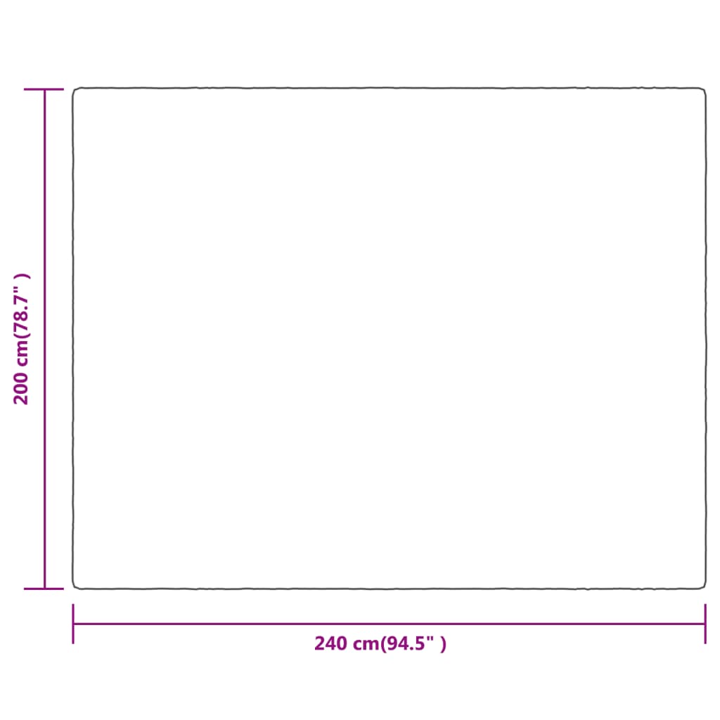 Decke Gelb 200x240 cm Polyester - Pazzar.ch